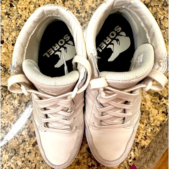 SOREL Out N About Wedge Sneaker White Size 8 - Picture 7 of 8